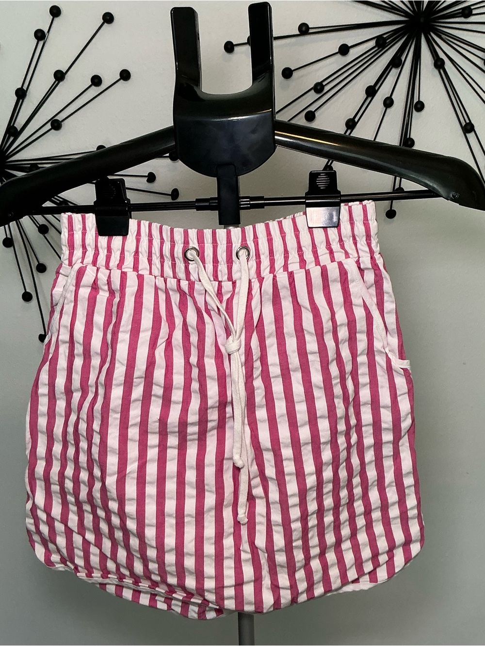 Urban Outfitters Pink & White Striped Mini Skirt Size S/P